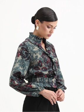 Rareism Mugla Multi-Color Floral Top